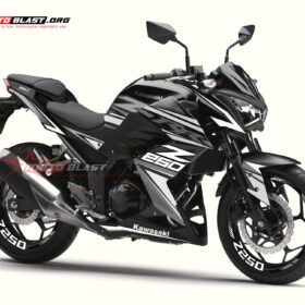 Decal Stiker Z 250 BLACK GREY SPORTY